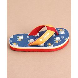 Cute Walk by Babyhug Slip On Vehicles Printed Flip Flop - Blue & Orange