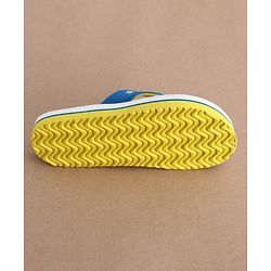 Cute Walk by Babyhug Flip Flops with Whale Print - Blue