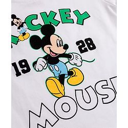 Babyhug Disney Cotton Knit T-Shirts Half Sleeve with Mickey Mouse Graphic Multi Color 3-6 Months Pack of 2