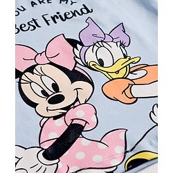 Babyhug Disney Cotton Knit T-Shirts Half Sleeve with Minnie and Friends Graphic Multi Color 3-6 Months Pack of 2
