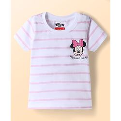 Babyhug Disney Single Jersey Knit Half Sleeves T-Shirts with Minnie & Friends Graphics Pack of 3 - Multicolor