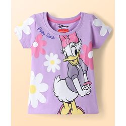Babyhug Disney Single Jersey Knit Half Sleeves T-Shirts with Minnie & Friends Graphics Pack of 3 - Multicolor