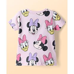 Babyhug Disney Single Jersey Knit Half Sleeves T-Shirts with Minnie & Friends Graphics Pack of 3 - Multicolor