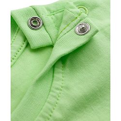 Babyhug Disney Single Jersey Knit Half Sleeves T-Shirt with Stitch Graphics - Green