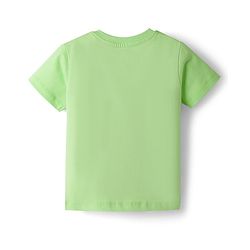 Babyhug Disney Single Jersey Knit Half Sleeves T-Shirt with Stitch Graphics - Green
