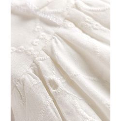 Babyhug Cotton Woven One Piece Dress Sleeveless Embroidered White 9-12 Months