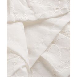 Babyhug Cotton Woven One Piece Dress Sleeveless Embroidered White 9-12 Months