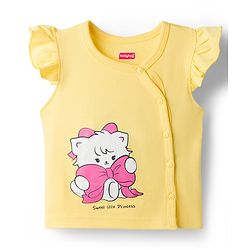 Babyhug 100% Cotton Knit Antibacterial Sleeveless Jhablas With Cat Bow & Polka Dot Print Pack of 3 - Multicolor