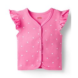 Babyhug 100% Cotton Knit Antibacterial Sleeveless Jhablas With Cat Bow & Polka Dot Print Pack of 3 - Multicolor