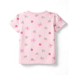 Babyhug 100% Cotton Interlock Knit Antibacterial Half Sleeves Jhablas With Floral & Strawberry Print Pack of 3 - Multicolor