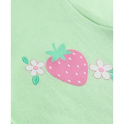 Babyhug 100% Cotton Interlock Knit Antibacterial Half Sleeves Jhablas With Floral & Strawberry Print Pack of 3 - Multicolor
