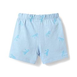 Babyhug Disney 100% Cotton Knit Half Sleeves T-Shirt & Shorts Night Suit With Minnie Mouse Graphic - Light Blue