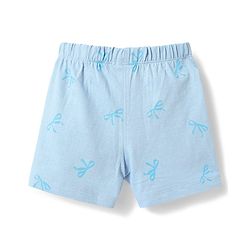 Babyhug Disney 100% Cotton Knit Half Sleeves T-Shirt & Shorts Night Suit With Minnie Mouse Graphic - Light Blue