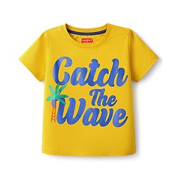 Babyhug Cotton Knit T-Shirts Half Sleeves with Graphics Pack of 2 Multi Color 6-9 Months