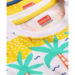 Babyhug Cotton Knit T-Shirts Half Sleeves with Graphics Pack of 2 Multi Color 6-9 Months