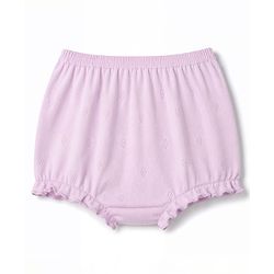 Babyhug 100% Cotton Single Jerssey Knit Antibacterial Bloomers With Polka Dots & Floral Print Pack of 3 - Multicolor
