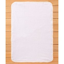 Babyhug Premium Cotton Knitted & Fur Blanket - White