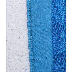 Babyhug Premium Cotton Knitted & Fur Blanket - Blue