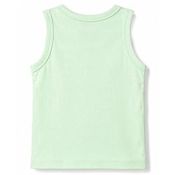 Babyhug 100% Cotton Single Jersey Knit Sleeveless Antibacterial Sando Striped Vests With Cub Print Pack of 3 - Multicolor