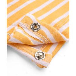 Babyhug 100% Cotton Interlock Knit Half Sleeves Rompers With Tiger Print Pack of 2 - Multicolor