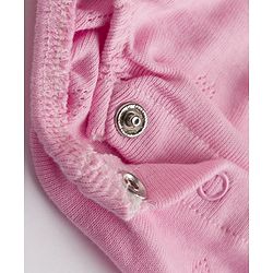 Babyhug 100% Cotton Interlock Knit Sleeveless Onesies With Floral Print & Hairband - Pink