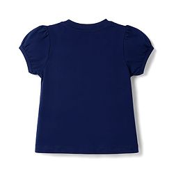Babyhug Cotton Knit Half Sleeves Beach Theme Printed T-Shirt - Navy Blue