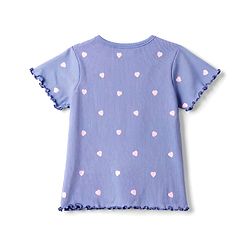 Babyhug Cotton Knit T-Shirt with All Over Heart Print Multi Color 6-9 Months