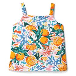 Babyhug Single Jersey Knit Sleeveless Top & Shorts Set with Fruit Print - Multicolor