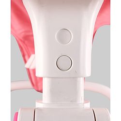 Babyhug 2-in-1 Baby Walker & Push Walker With Musical Play Tray - Pink| Soft Cushion Seat| Compact Fold| Caster Wheels| Adjustable Height| Removable Activity Tray| Toy for 9+ months| Gifting Option