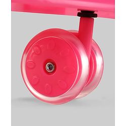 Babyhug 2-in-1 Baby Walker & Push Walker With Musical Play Tray - Pink| Soft Cushion Seat| Compact Fold| Caster Wheels| Adjustable Height| Removable Activity Tray| Toy for 9+ months| Gifting Option