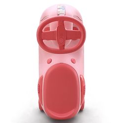 Babyhug Kids Twister Swing Car With LED Lights & Music - Pink| Smooth PU Wheels| Encourages Active Play| Built for Rough Play| Easy to Handle| Sport Gift for 3 to 8 yrs Boys & Girls| Comfortable Seat