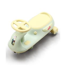 Babyhug Kids Twister Swing Car With LED Lights & Music - Pink| Smooth PU Wheels| Encourages Active Play| Built for Rough Play| Easy to Handle| Sport Gift for 3 to 8 yrs Boys & Girls| Comfortable Seat