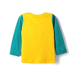 Babyhug Disney Single Jersey Knit Full Sleeves T-Shirt & Pyjama Night Suit With Mickey Mouse & Donald Duck Graphic Pack of 2 - Red / Blue
