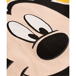 Babyhug Disney 100% Cotton Knit Full Sleeves T-Shirt & Pyjama Night Suit With Micky Mouse Graphics- Multicolor