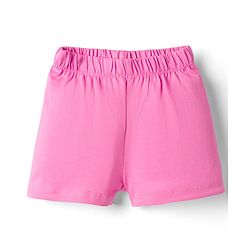 Babyhug Disney 100% Cotton Knit Half Sleeves T-Shirt & Shorts Night Suit With Minnie Mouse Graphic - Navy Blue & Pink