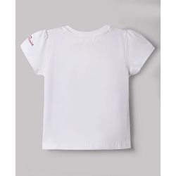 Babyhug Disney 100% Cotton Knit Half Sleeves T-shirt & Shorts Night Suit With Minnie Mouse Graphics - Dark Pink