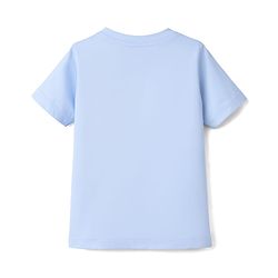 Babyhug Cotton Knit Half Sleeves T-Shirt & Pyjama Night Suit with Astronaut Print - Blue