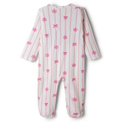 Babyhug Disney Interlock Knit Full Sleeves Footed Sleepsuits with Minnie Mouse & Donald Duck Graphic Pack of 2 - Light Blue