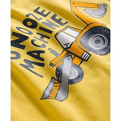 Babyhug Cotton Knit Half Sleeves T-Shirt & Pyjama Night Suit with JCB Print -  Yellow