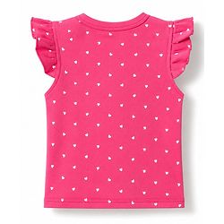 Babyhug 100% Cotton Interlock Woven Sleeveless Jhablas with Hearts & Floral Print Pack Of 3 - Pink White & Green