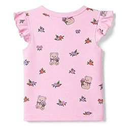 Babyhug 100% Cotton Interlock Knit Half Sleeves Front Open Jhablas With Teddy Bear & Bow Print Pack of 3 - Pink, Dark Pink & Purple