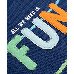 Babyhug Cotton Knit T-Shirt Half Sleeves with Graphics Multi Color 6-9 Months
