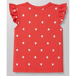 Babyhug 100% Cotton Interlock Woven Sleeveless Jhablas with Hearts & Star Print Pack Of 3 - Pink White & Red