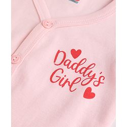 Babyhug 100% Cotton Interlock Woven Sleeveless Jhablas with Hearts & Star Print Pack Of 3 - Pink White & Red