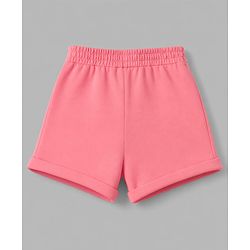 Babyhug 100% Cotton Single Jersey Knit Sleeveless Top & Shorts With Watermelon Embroidery - Green & Pink