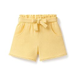 Babyhug 100% Cotton Single Jersey Knit Sleeveless Floral & Tropical Theme Embroidered Top & Shorts Set - Orange