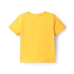 Babyhug Disney Single Jersey Knit Half Sleeves T-Shirt & Shorts Set With Mickey Mouse Graphics - Yellow