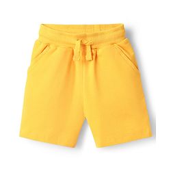 Babyhug Disney Single Jersey Knit Half Sleeves T-Shirt & Shorts Set With Mickey Mouse Graphics - Yellow
