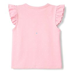 Babyhug 100% Cotton Interlock Knit Frill Sleeves Stripe & Floral Printed Front Open Jhablas Pack of 3 - Pink Red & Navy
