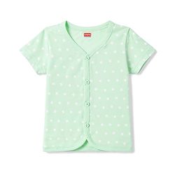 Babyhug 100% Cotton Interlock Knit Half Sleeves Front Open Jhablas with Star & Cub Face Print Pack of 3 - Light Blue